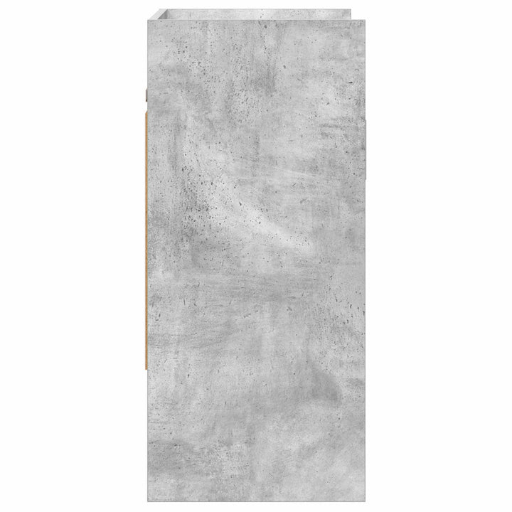 Væghylde Vægmonteret Betongrå 80 x 36 x 80 cm Konstrueret træ
