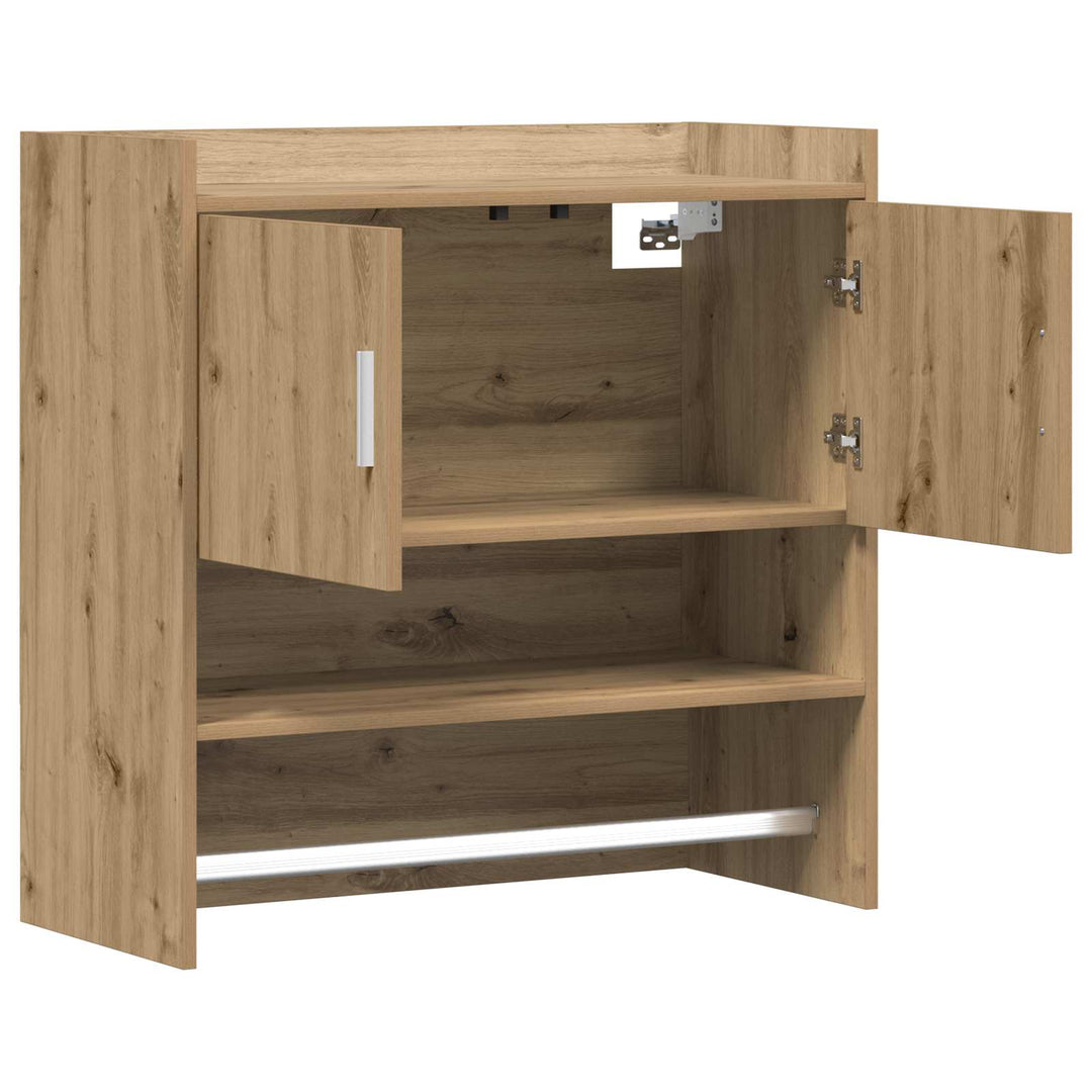 Væghylde Vægmonteret Artisan-eg 80 x 36 x 80 cm Konstrueret træ