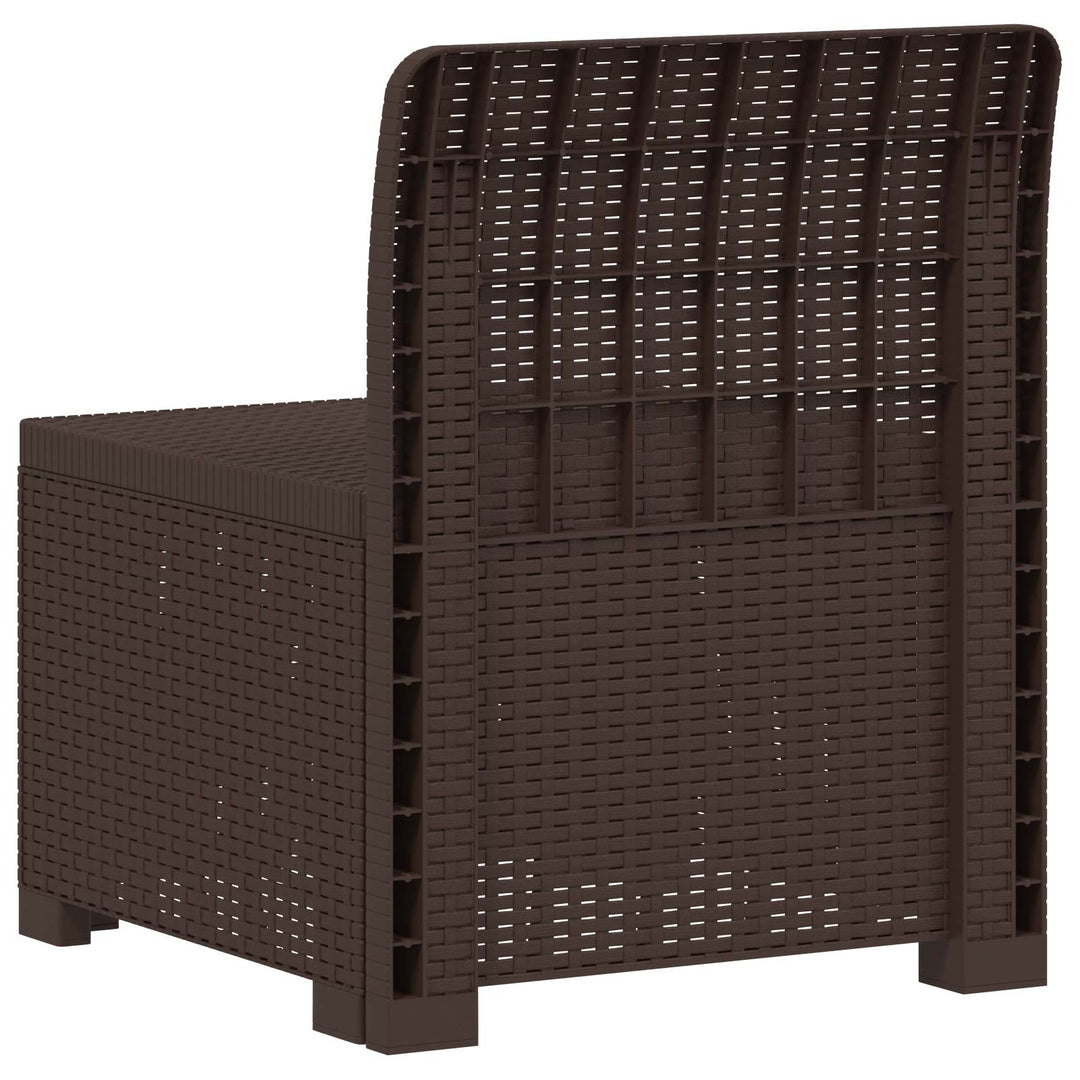 1-personers Havemøbelsofa Rattan Look PP Brun