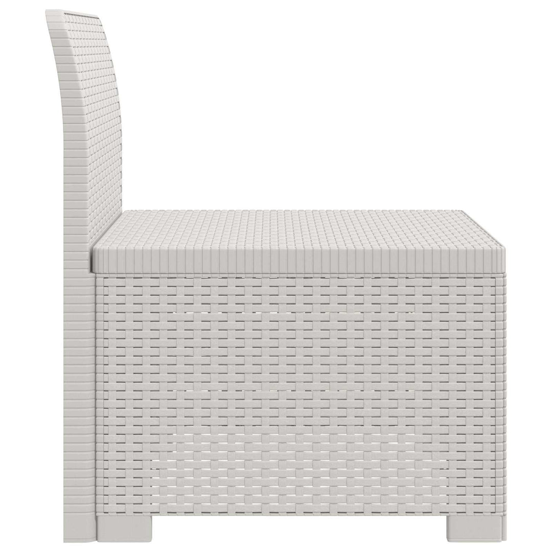 1-personers Havemøbelsofa Rattan Look PP Hvid