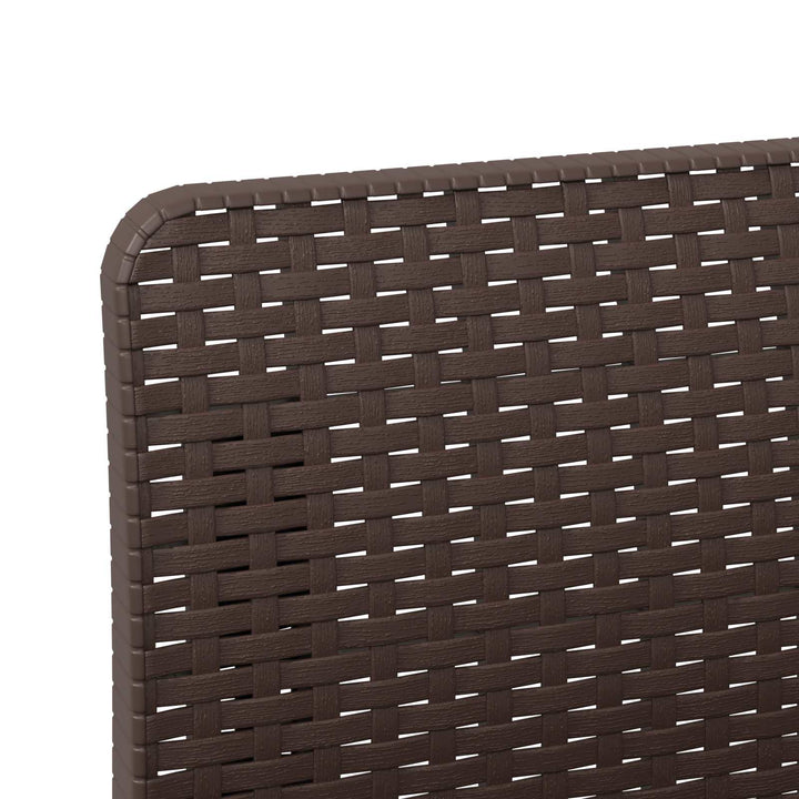 1-personers Havemøbelsofa med Pude Rattan Look PP Brun