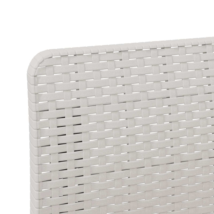 1-personers Havemøbelsofa med Pude Rattan Look PP Hvid