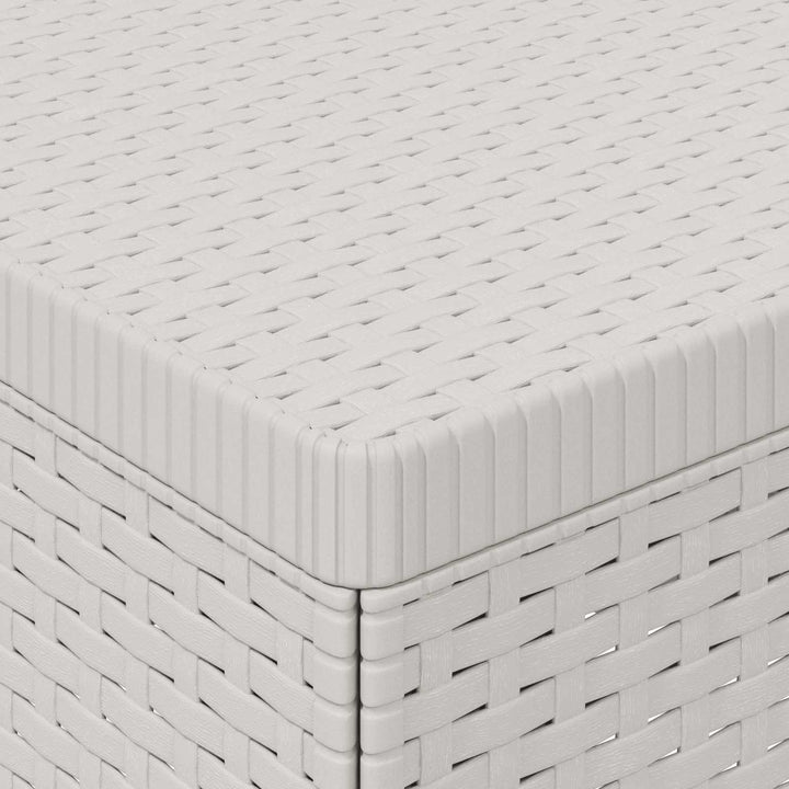 1-personers Havemøbelsofa Rattan Look PP Hvid
