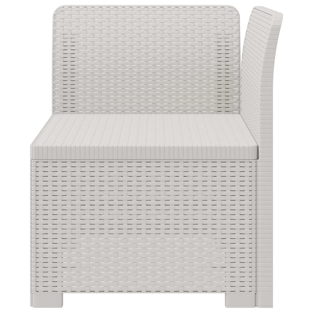 1-personers Havemøbelsofa Rattan Look PP Hvid