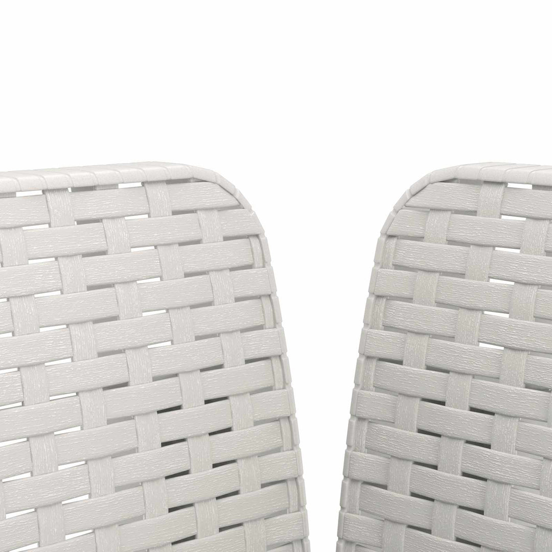 1-personers Lænestol Rattan Look PP Hvid