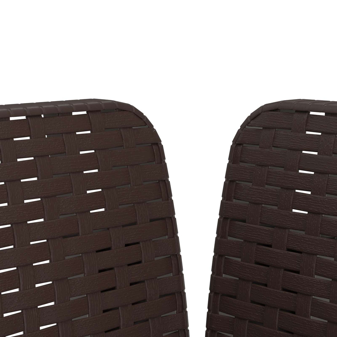 1-personers Lænestol med Pude Rattan Look PP Brun