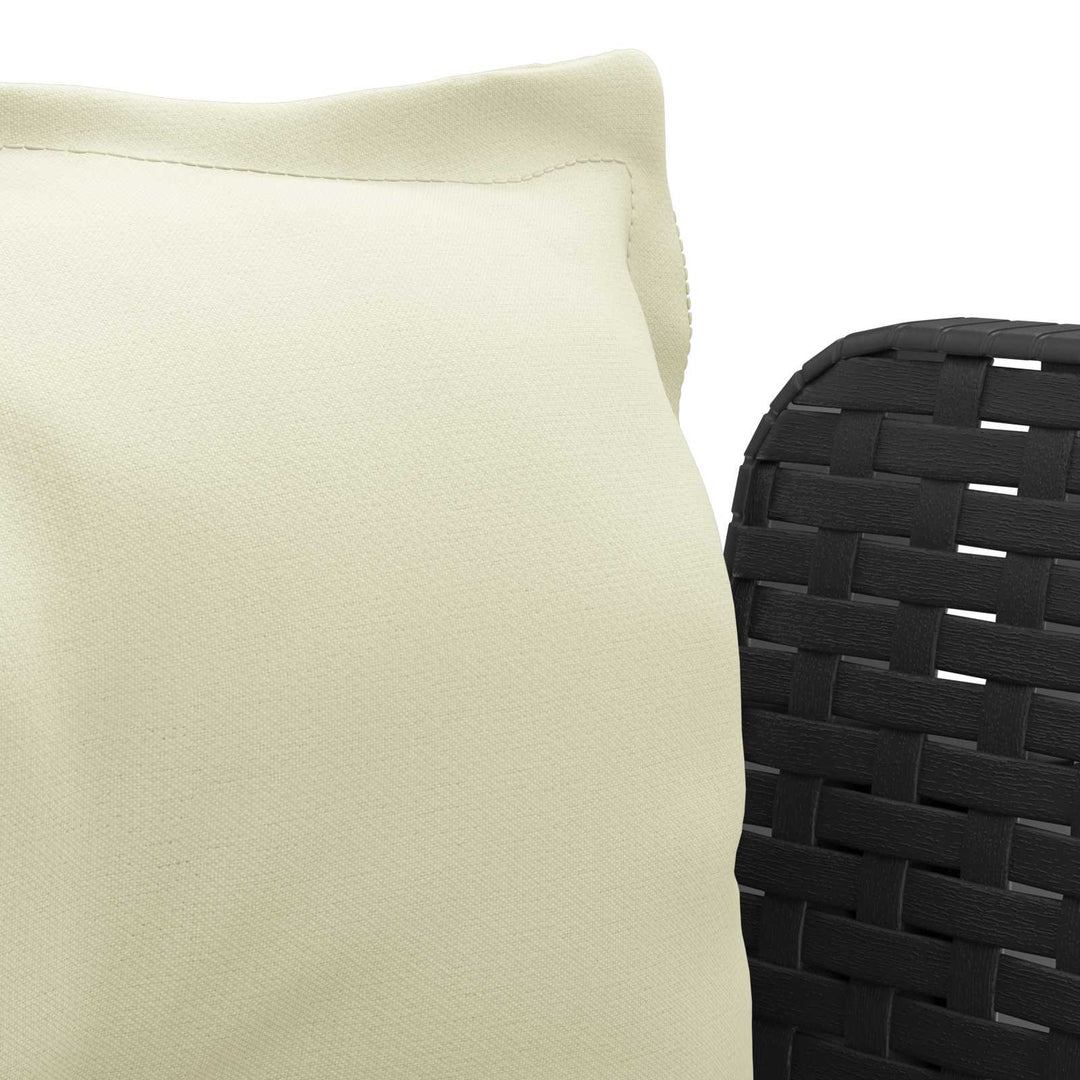 1-personers Lænestol med Pudefyld Rattan Look PP Antracit