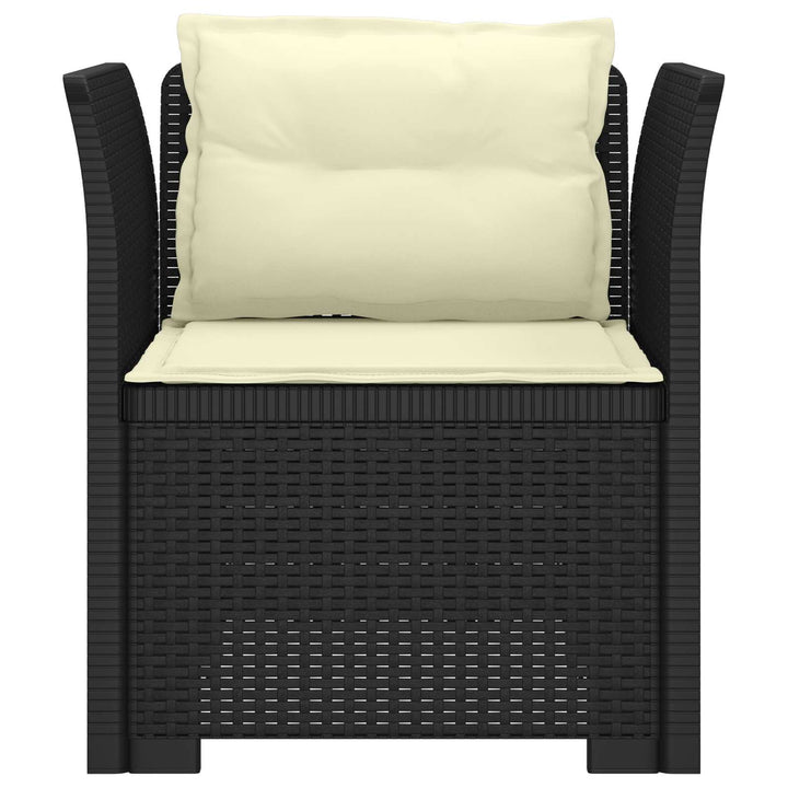 1-personers Lænestol med Pudefyld Rattan Look PP Antracit