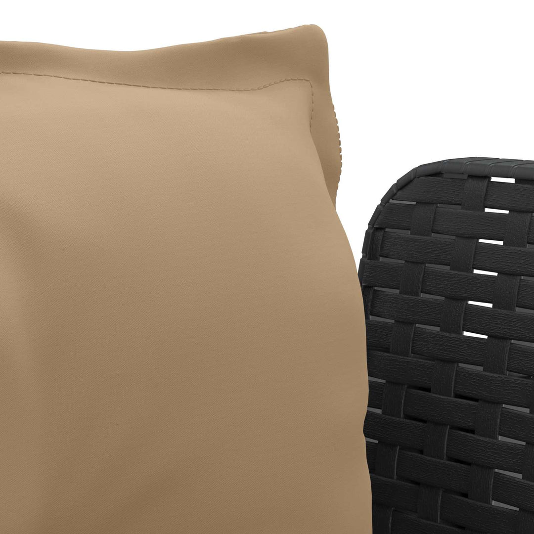 1-personers Lænestol med Pudefyld Rattan Look PP Antracit