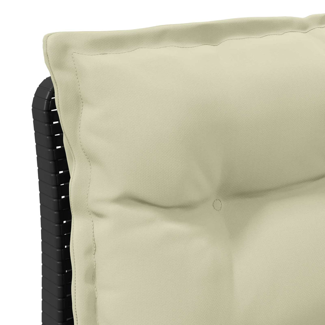 3-personers havensofa med puder i rattanlook PP Antracit