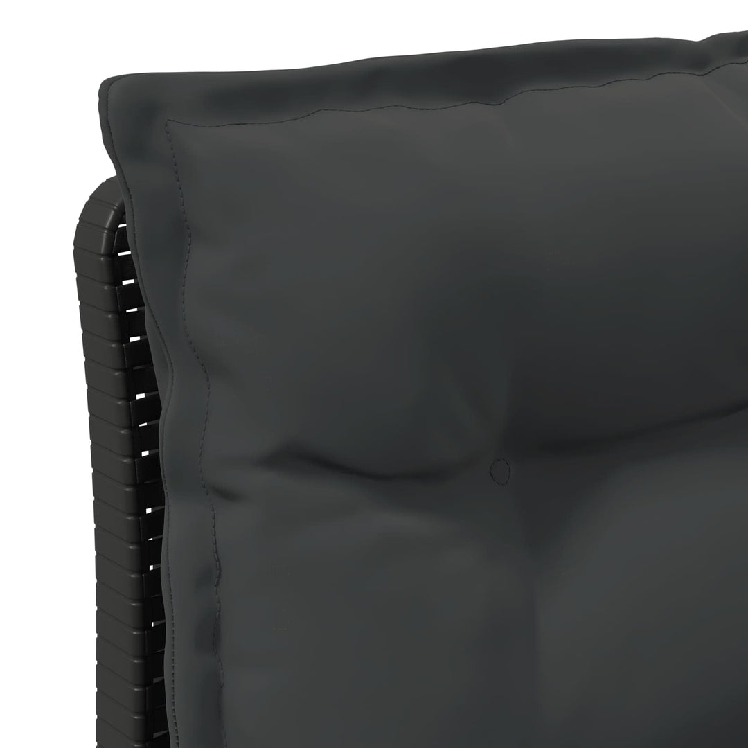 3-personers havensofa med puder i rattanlook PP Antracit
