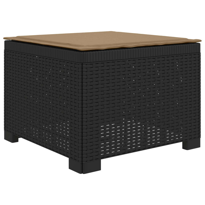 3-personers havensofa med puder i rattanlook PP Antracit