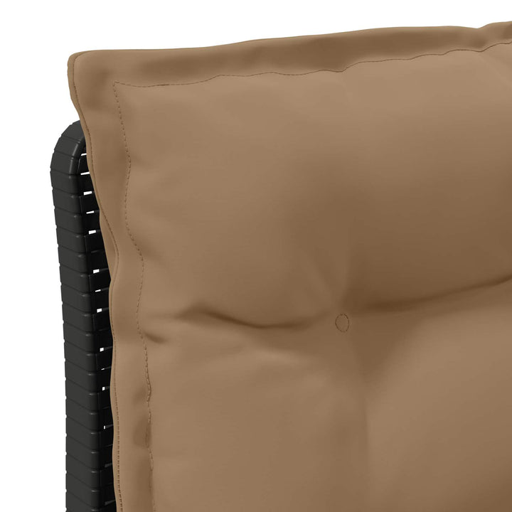 2-personers Havemøbelsofa med Pudefyld Rattan Look PP Lysegrå