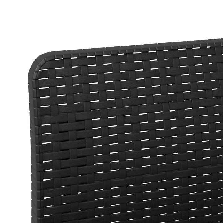 3-personers Havemøbel Sofa Rattan Look PP Antracit