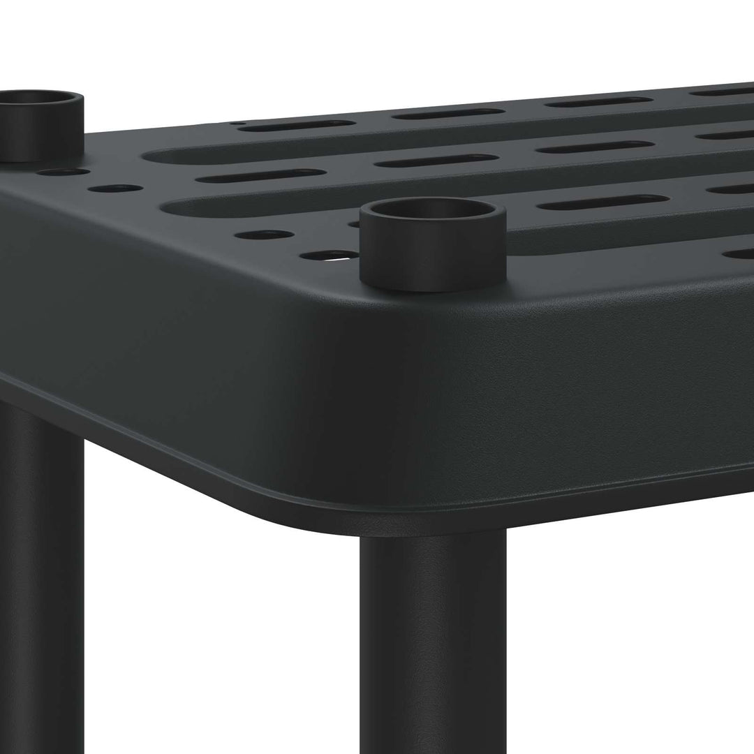 Reol 2 niveauer 100 x 40 x 55,5 cm PP Antracit