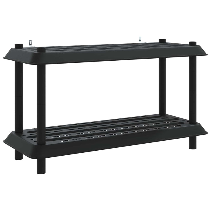 Reol 2 niveauer 100 x 40 x 55,5 cm PP Antracit