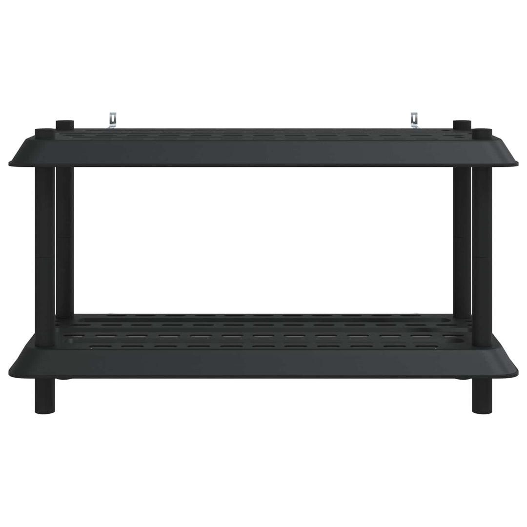 Reol 2 niveauer 100 x 40 x 55,5 cm PP Antracit