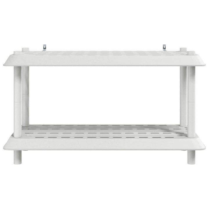 Reol 2 niveauer 100 x 40 x 55,5 cm PP Hvid