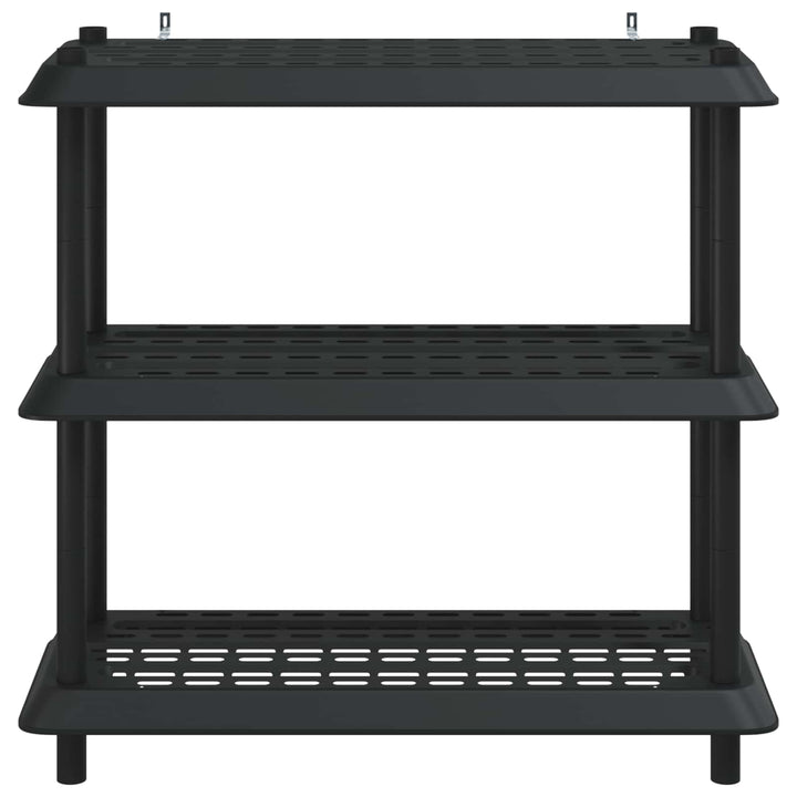 Reol 3 niveauer 100 x 40 x 96 cm PP Antracit
