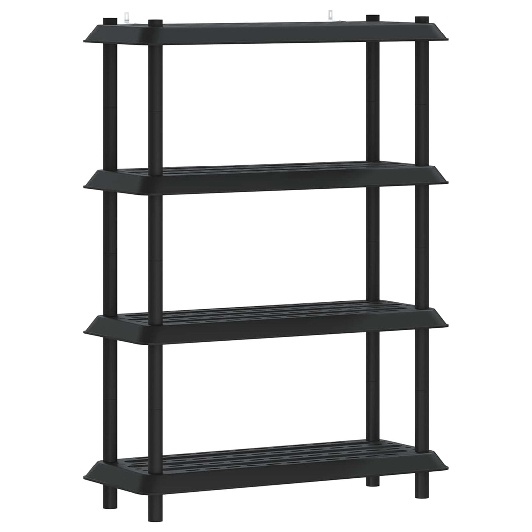 Reol 4 niveauer 100 x 40 x 136,5 cm PP Antracit