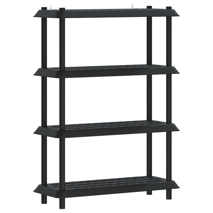 Reol 4 niveauer 100 x 40 x 136,5 cm PP Antracit