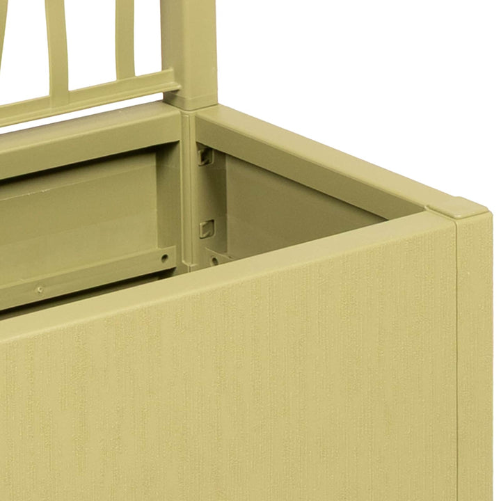 Havekrukke med trellis Grøn 36 x 36 x 140 cm PP