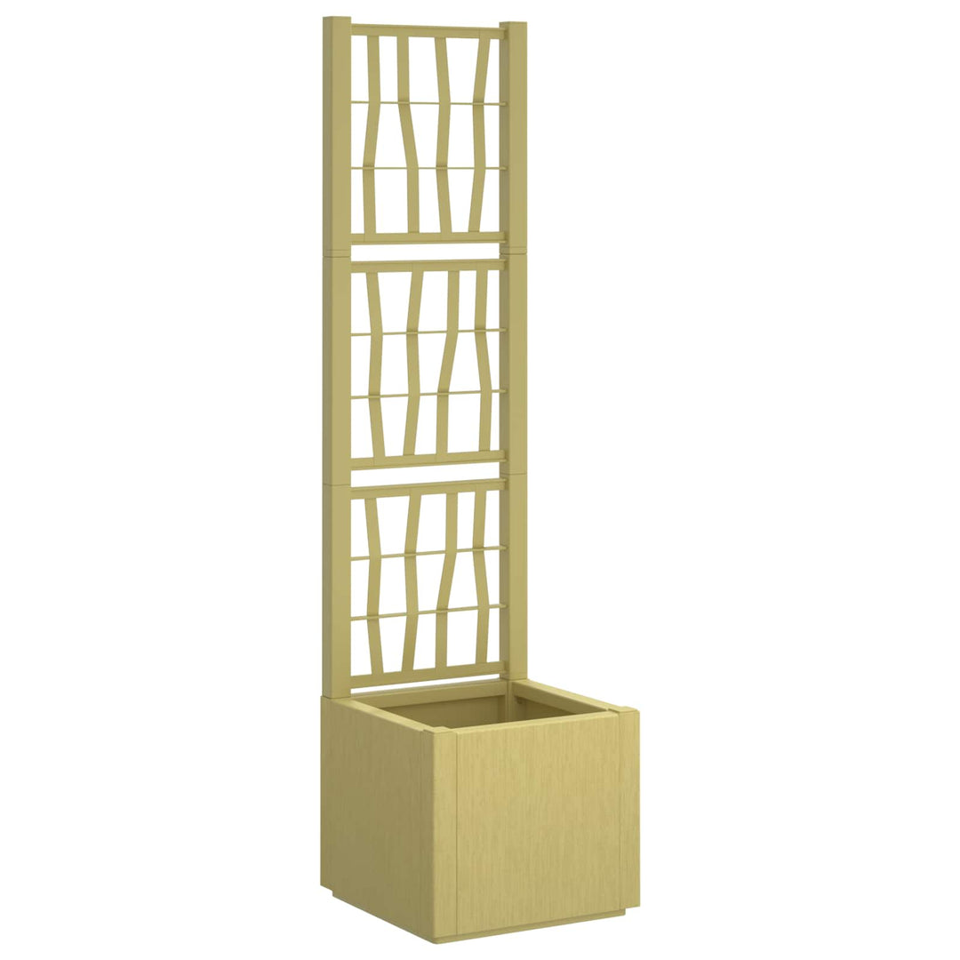 Havekrukke med trellis Grøn 36 x 36 x 140 cm PP