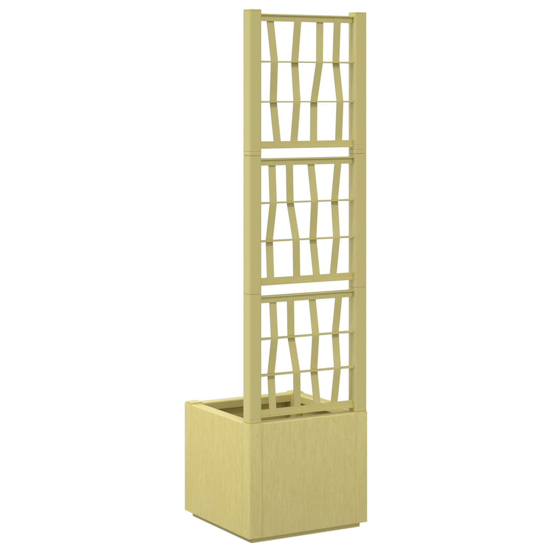 Havekrukke med trellis Grøn 36 x 36 x 140 cm PP