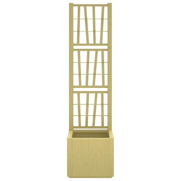 Havekrukke med trellis Grøn 36 x 36 x 140 cm PP