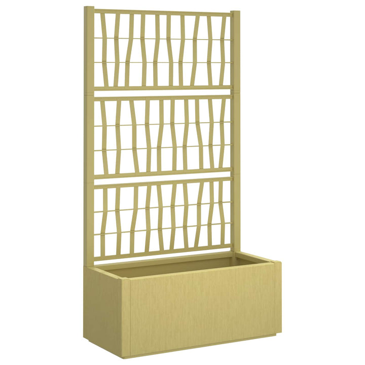 Havekrukke med trellis Grøn 80 x 36 x 140 cm PP