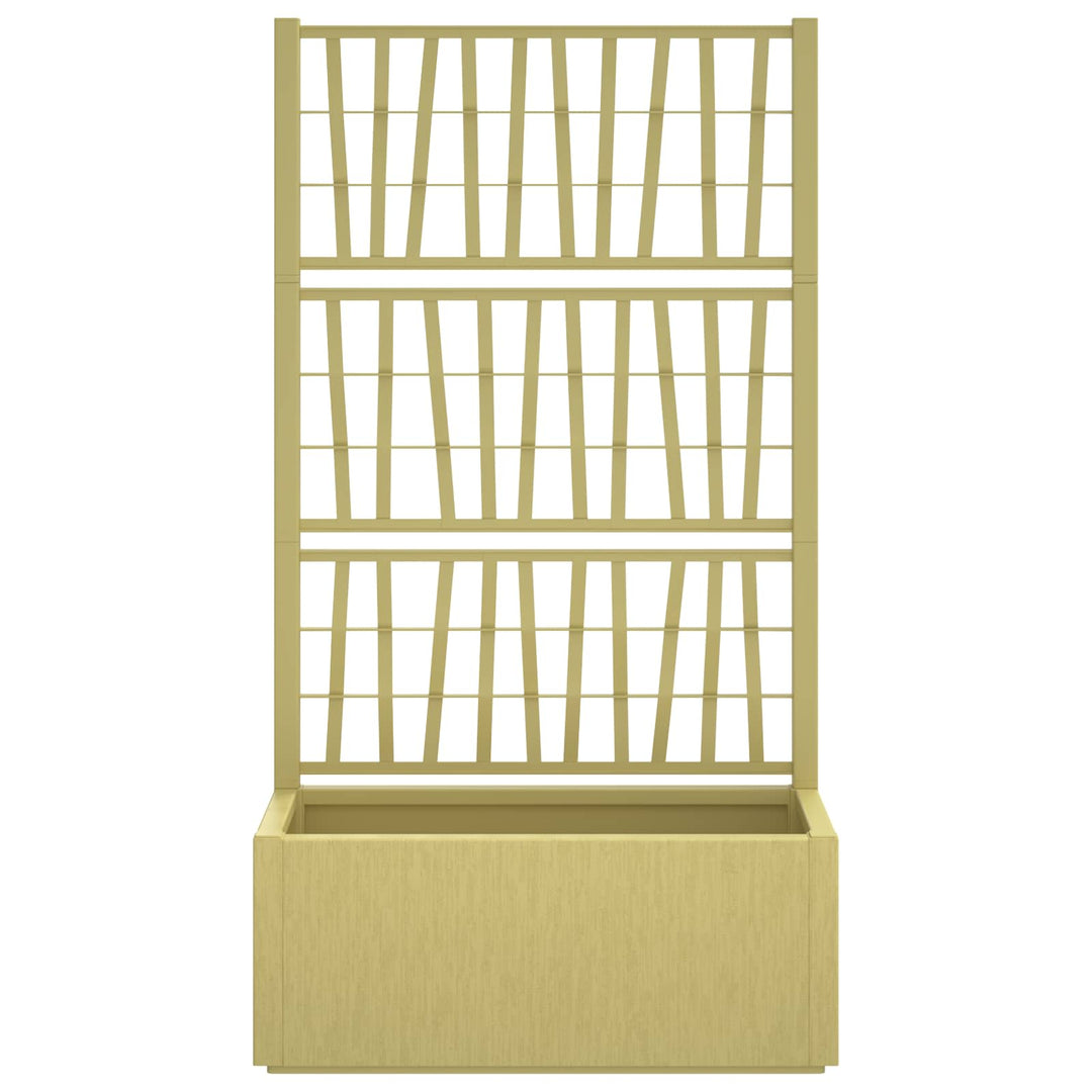 Havekrukke med trellis Grøn 80 x 36 x 140 cm PP