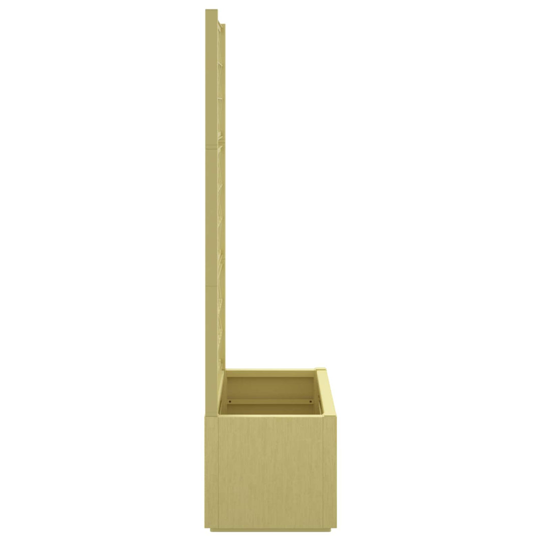 Havekrukke med trellis Grøn 80 x 36 x 140 cm PP