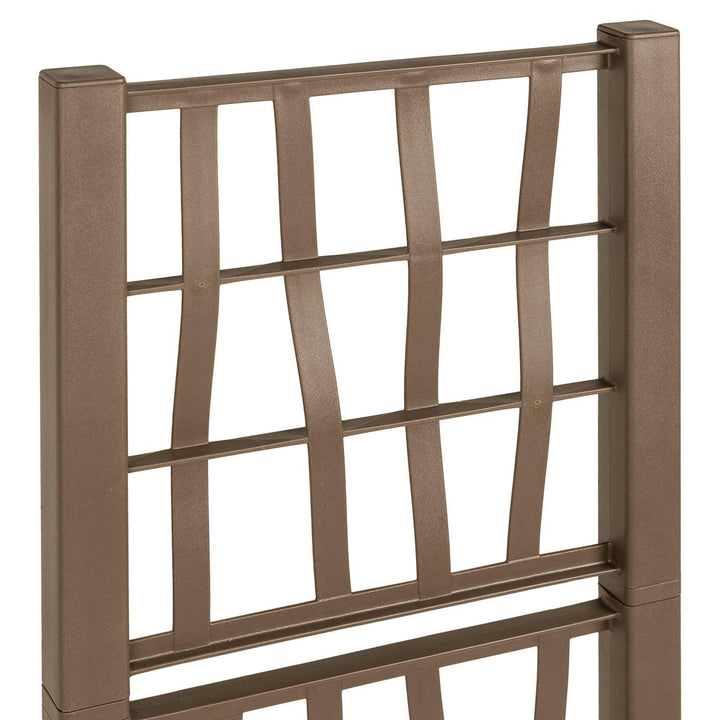 Havekrukke med trellis Brun 36 x 36 x 140 cm PP