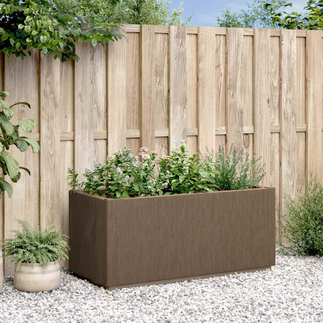 Haveblomsterkasse Brun 80 x 36 x 35 cm PP