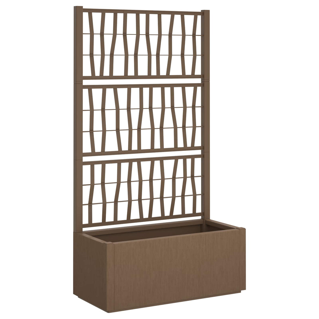 Havekrukke med trellis Brun 80 x 36 x 140 cm PP