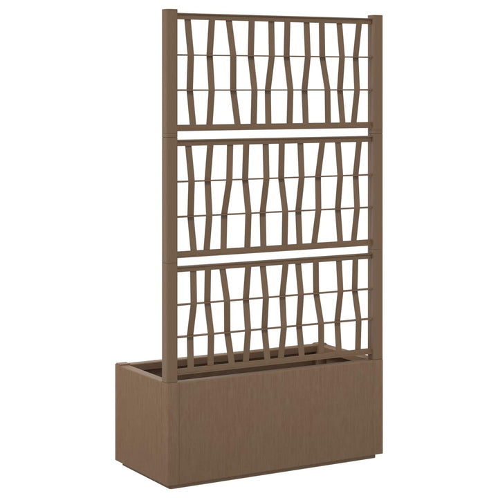 Havekrukke med trellis Brun 80 x 36 x 140 cm PP