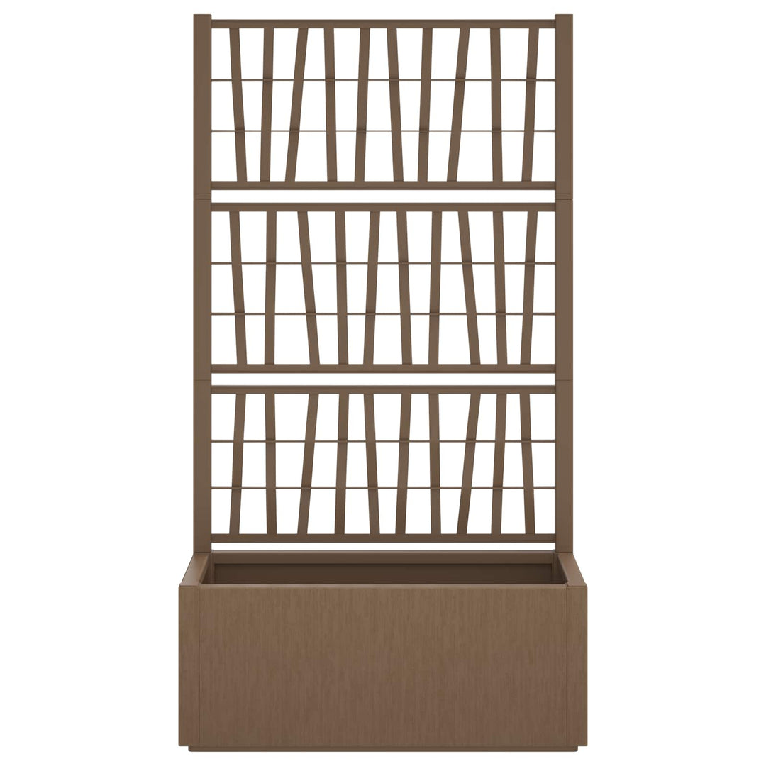 Havekrukke med trellis Brun 80 x 36 x 140 cm PP