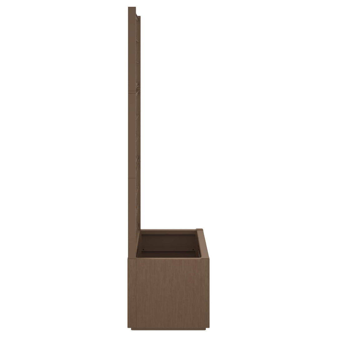 Havekrukke med trellis Brun 80 x 36 x 140 cm PP