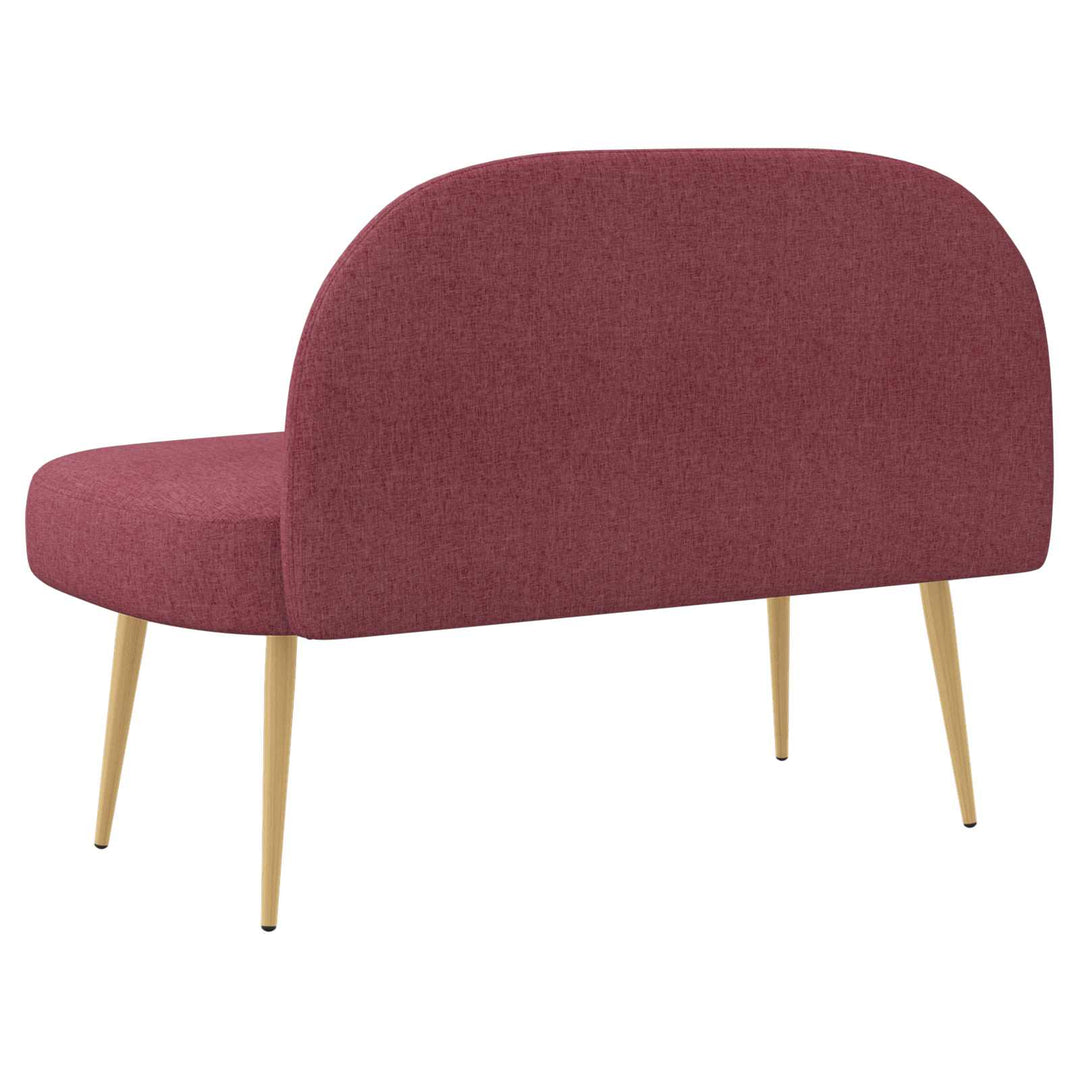 Polstret bænk med ryg Vinrød 110 x 60 x 76 cm Polyester