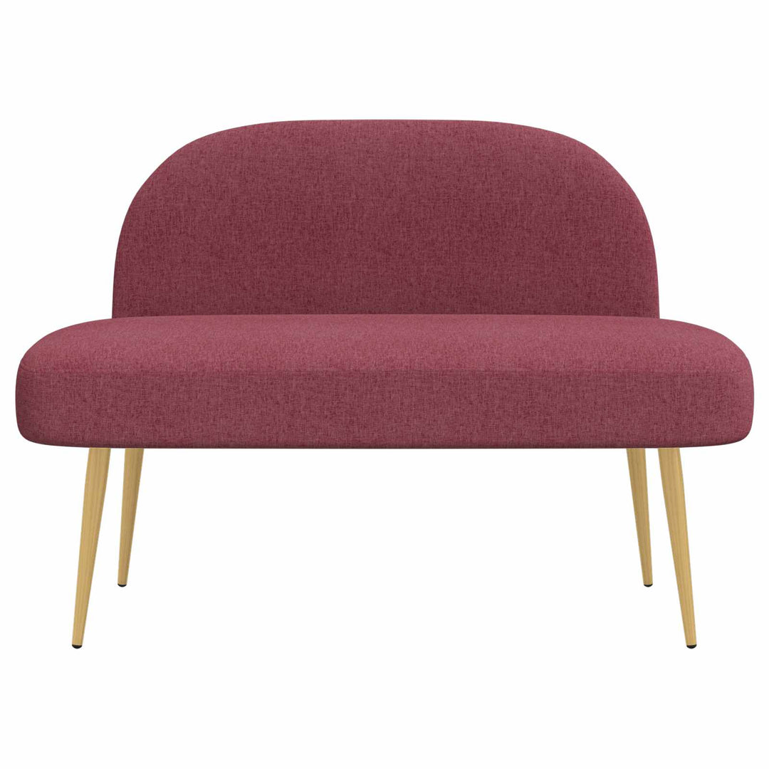 Polstret bænk med ryg Vinrød 110 x 60 x 76 cm Polyester