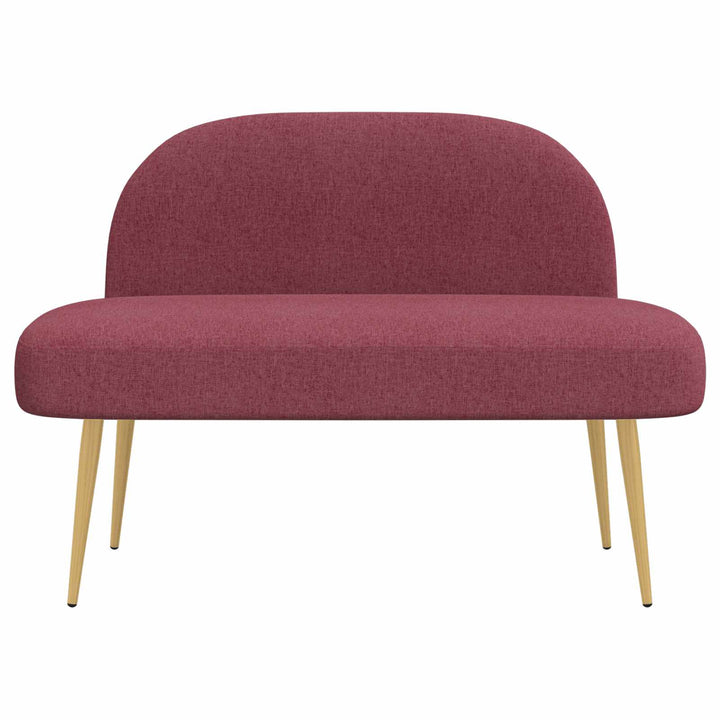 Polstret bænk med ryg Vinrød 110 x 60 x 76 cm Polyester