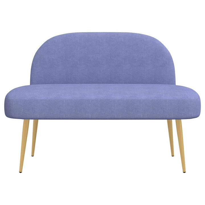 Polstret bænk med ryg Jeans Blå 110 x 60 x 76 cm Polyester