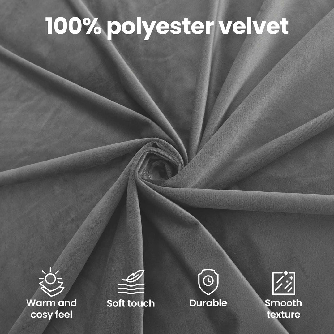 Polstret bænk med ryg Mørkegrå 110 x 60 x 76 cm Fløjl