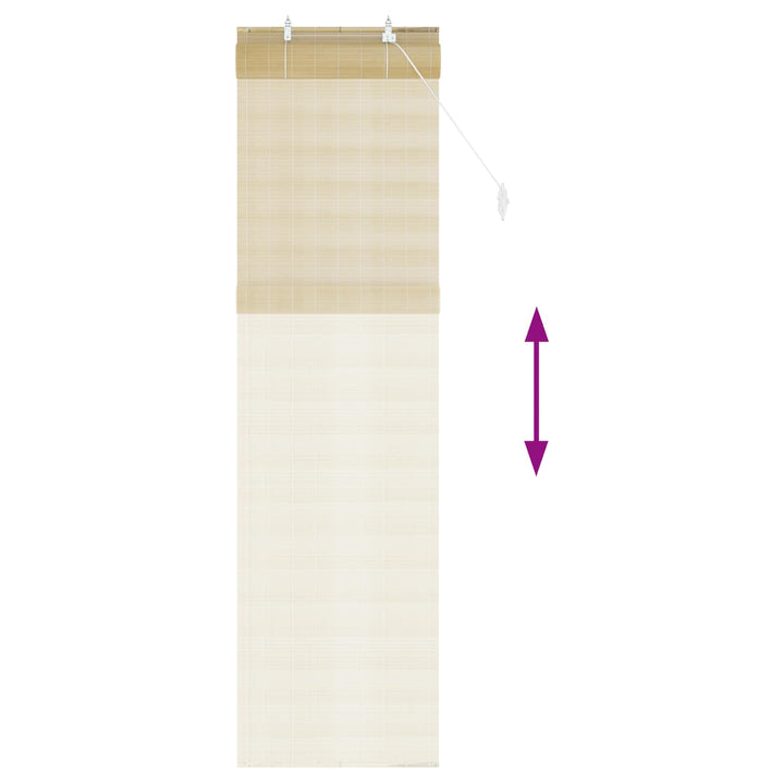 Rullegardin Naturfarvet 70 x 220 cm Bambus
