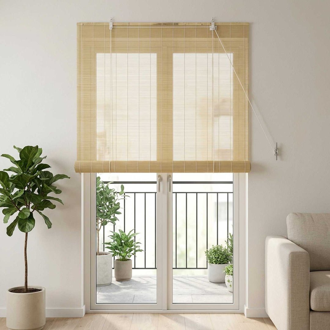 Rullegardin Naturfarvet 90 x 220 cm Bambus