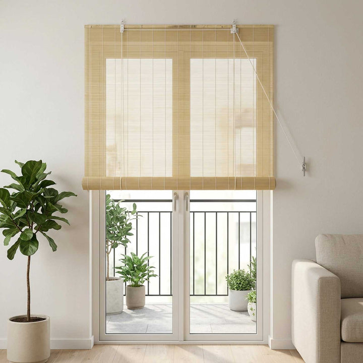 Rullegardin Naturfarvet 90 x 220 cm Bambus