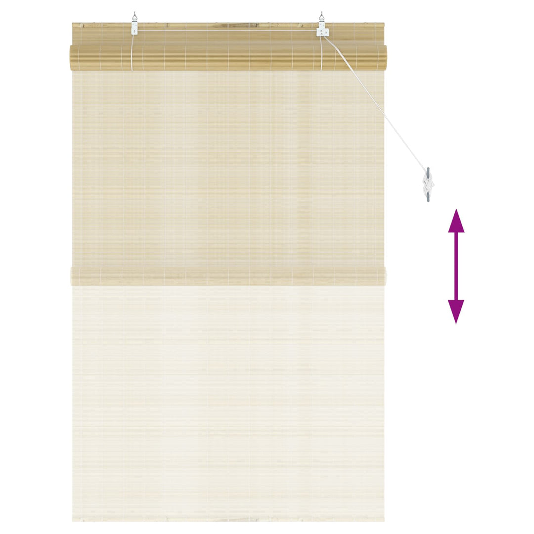 Rullegardin Naturfarvet 110 x 160 cm Bambus