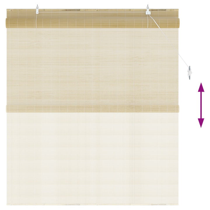 Rullegardin Naturfarvet 160 x 160 cm Bambus