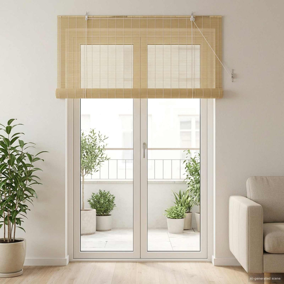 Rullegardin Naturfarvet 160 x 220 cm Bambus