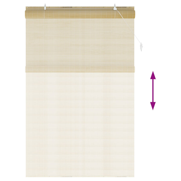Rullegardin Naturfarvet 160 x 220 cm Bambus